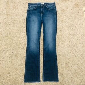 L’AGENCE Ruth High Rise Straight Leg Jean 30x33 Raw Hem